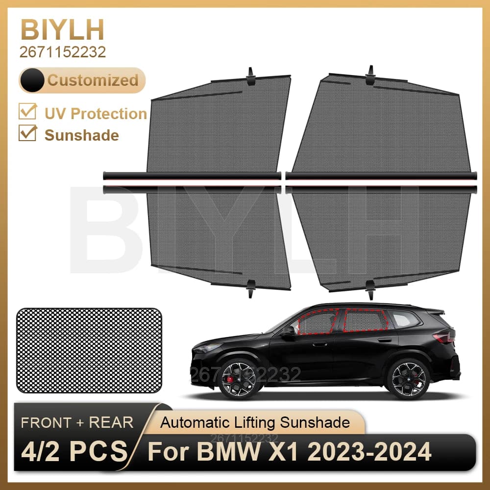 4/2 pezzi scudo termico per BMW X1 2023-2024 IX1 parabrezza laterale parasole personalizzato adatto parasole per auto protezione UV accessori auto