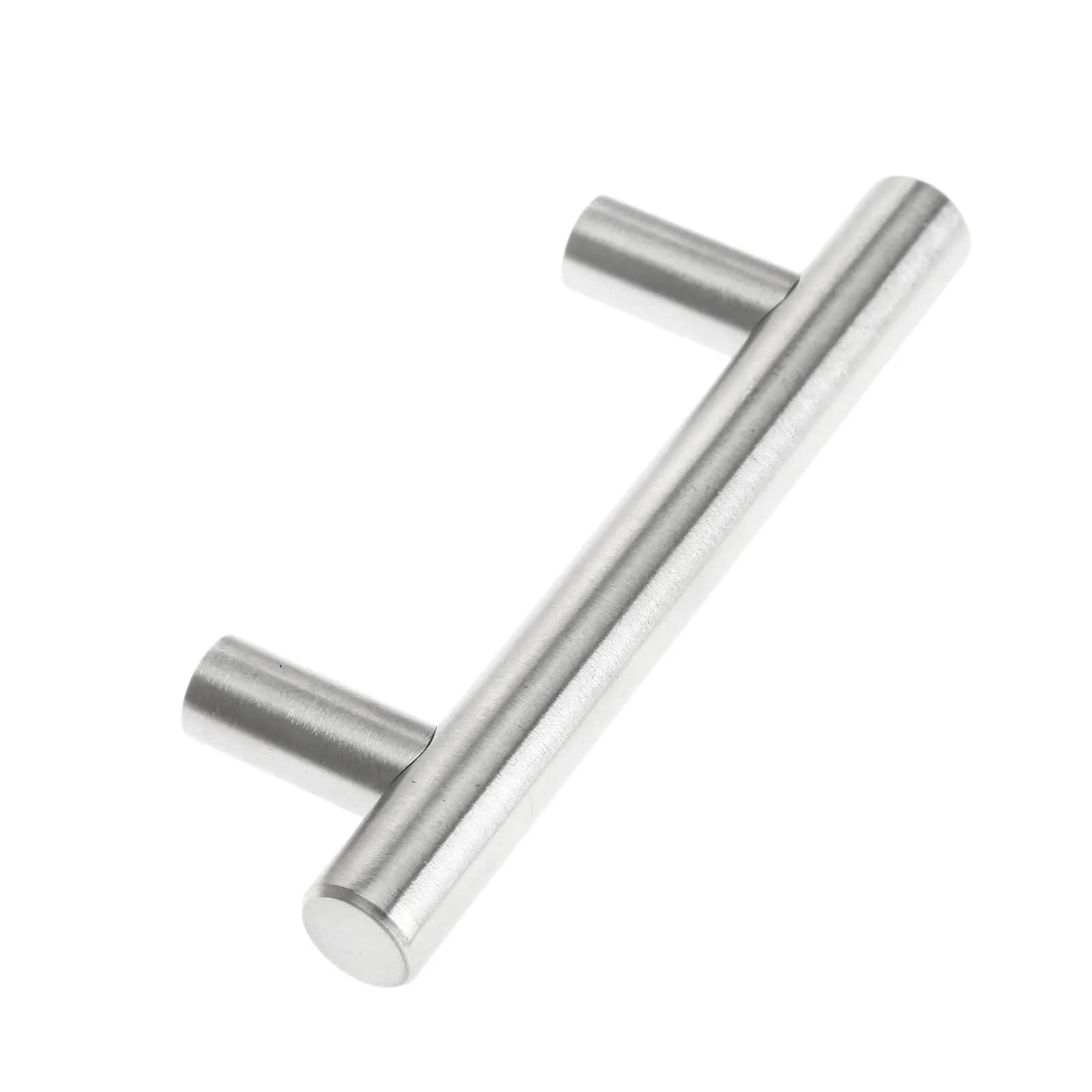 1Pc 64/96/128mm Maniglia per mobili con vite Maniglia per armadio da cucina in acciaio inossidabile Maniglia per porta del cassetto con barra a T