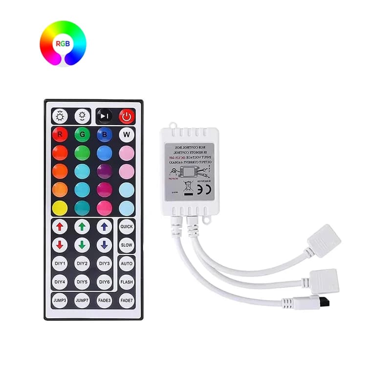 Controller di illuminazione RGB 12v 4pin Luci LED Rgb Controller Box Ricevitore Controller intelligente Controller LED RGB remoto a 44 tasti
