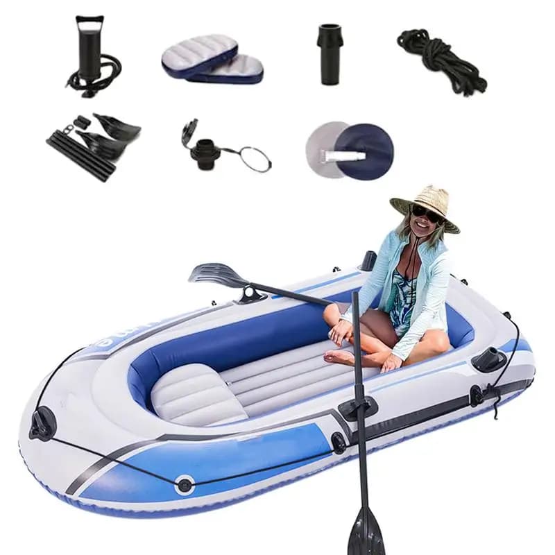 Gommone in PVC per tre persone Kayak barca a motore per canoa di alta qualità adatta per la pesca Rafting Diving Water Transport