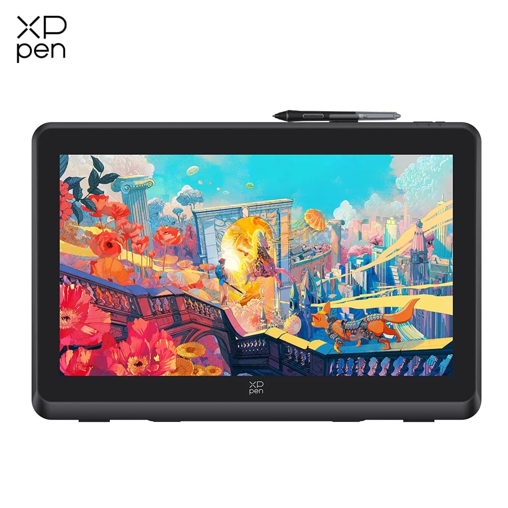 Tavoletta Grafica XPPen Artist 22 Plus con Monitor, 16K Livelli di Pressione, Stilo Intelligente X3 Pro, 22 Pollici, 130% sRGB per Android, Windows, Mac