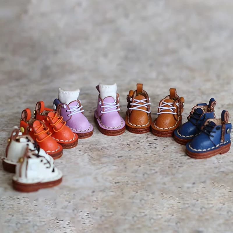 Scarpe da bambola OB11 moda stivali in pelle bovina scarpe per GSC, YMY, Obitsu 11, 1/12bjd accessori per bambole