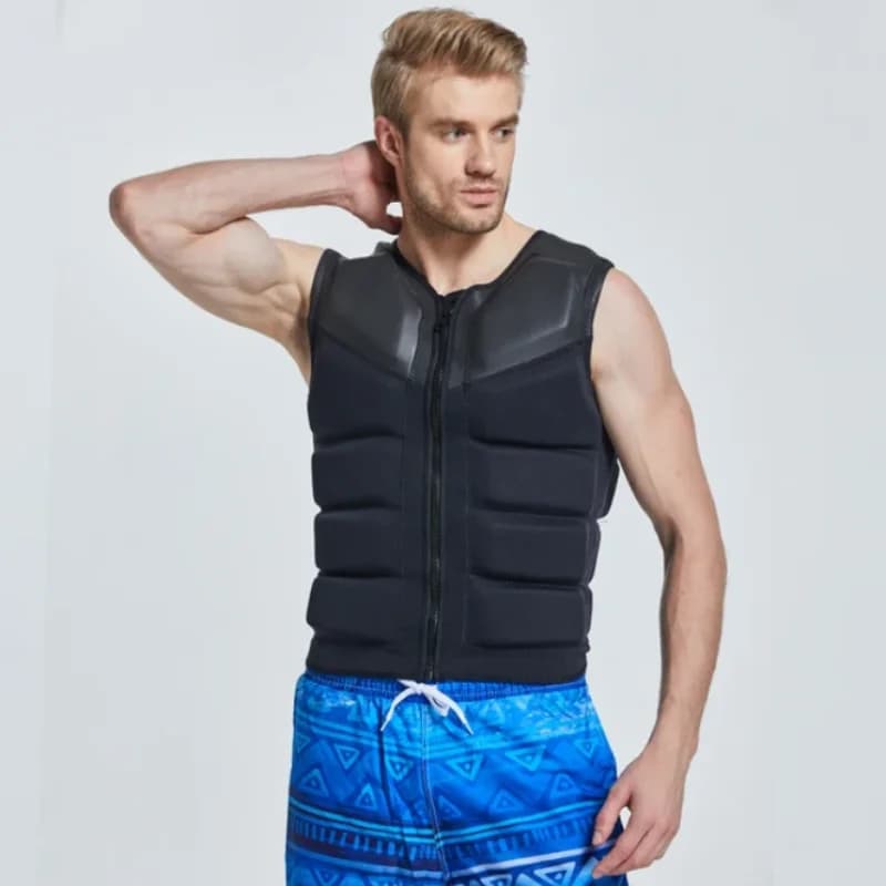 Giubbotto di Salvataggio per Adulti, Sport Acquatici, Kayak, Nuoto, Surf, Drifting, Gilet di Sicurezza in Neoprene, Imbarcazioni di Soccorso