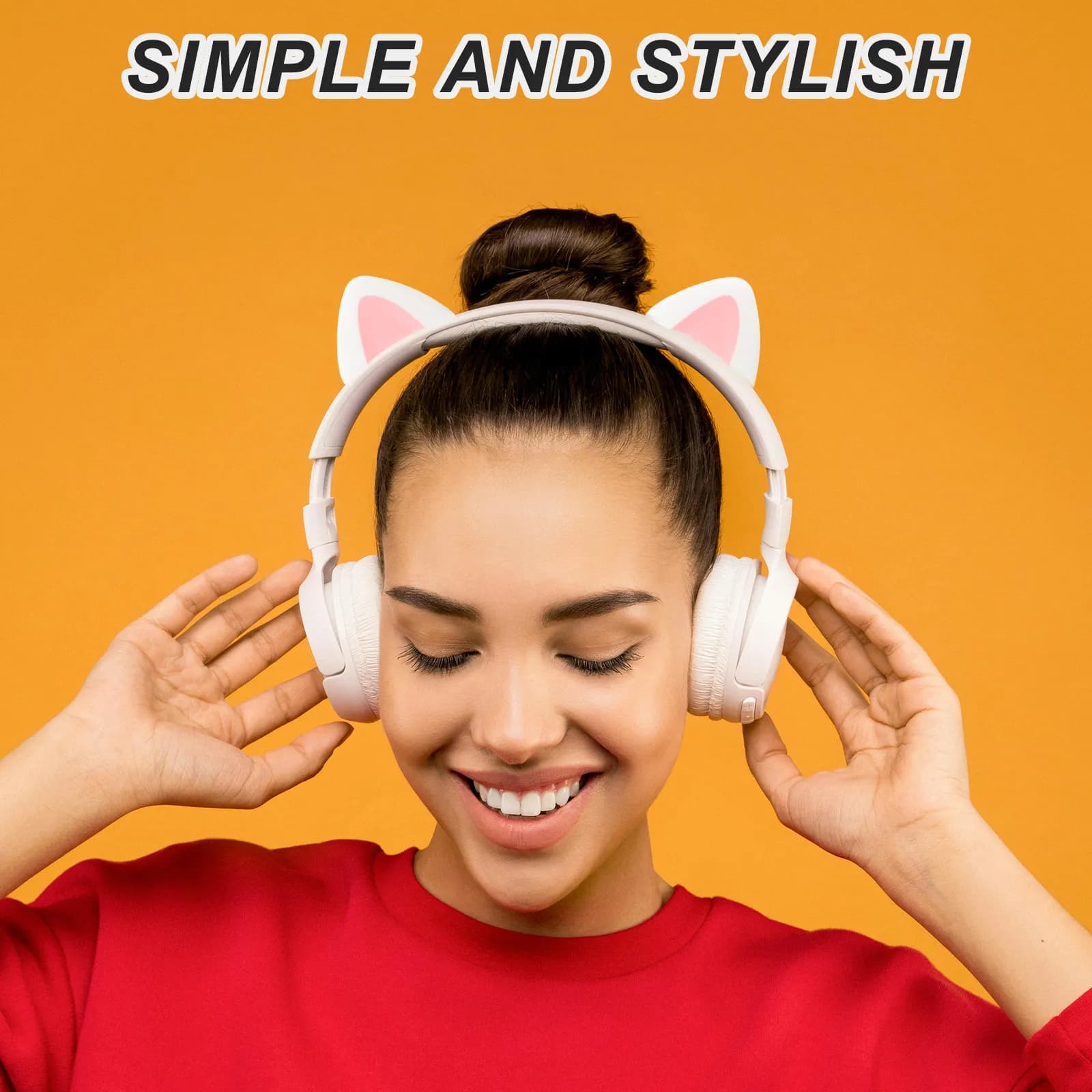 2 Silicone Cat Earrings for Headphones, Removable Accessories for Gaming and Cosplay, Silicone Cat Earrings for Audiences