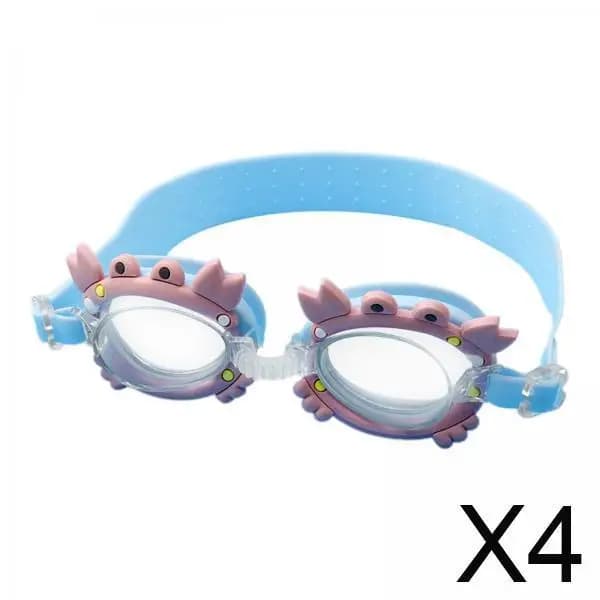 Swimwear Anti-snapping Waterproof swim glasses with children's silicone band Comfortable glasses for children's pool use