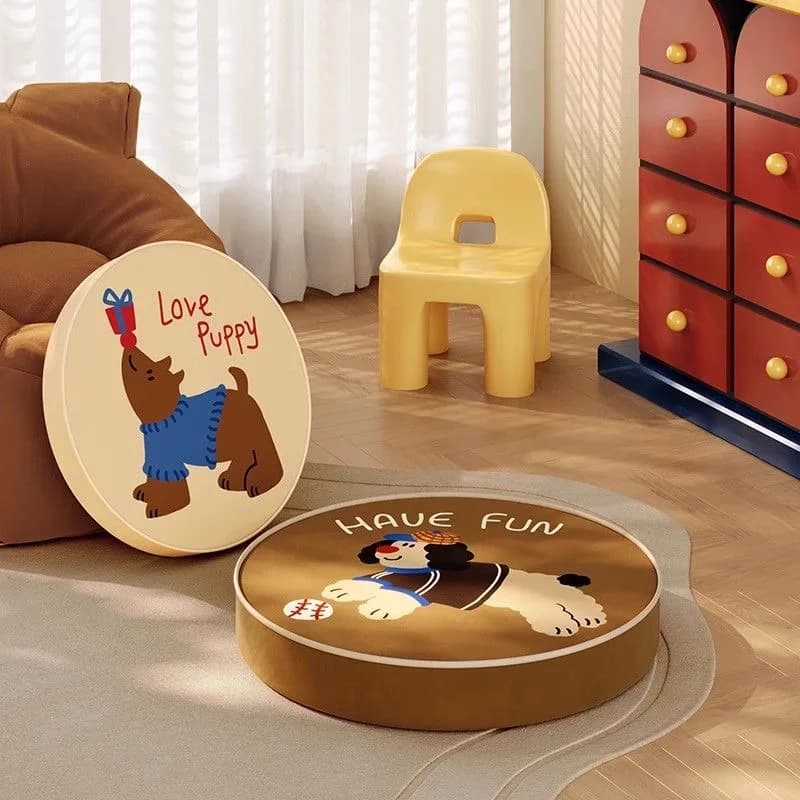 Tatami Floor Pillow Sitting Cushion Pier Printed Round Putuan Meditation Japanese Chair Seat Pillow Thickened Circular Balcony