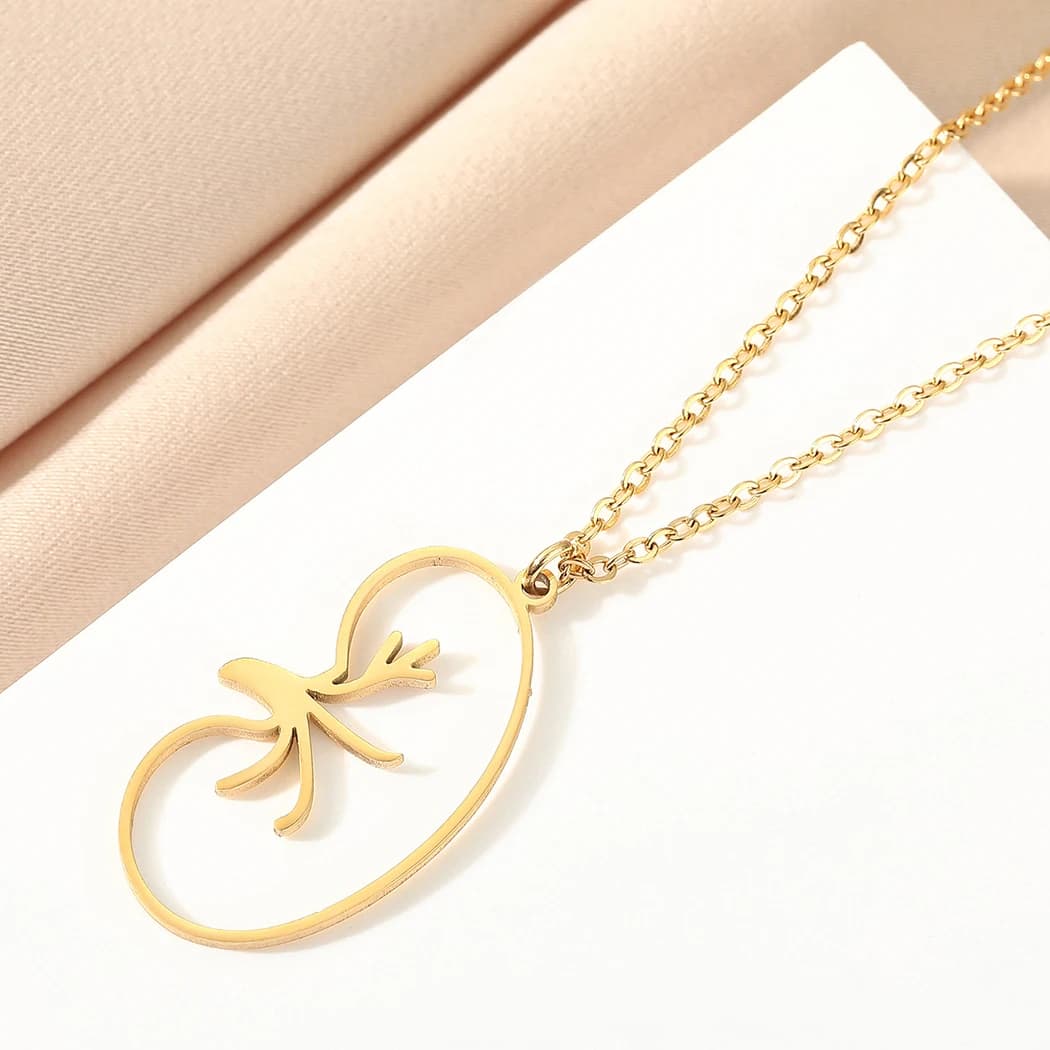 Kinitial Kidney Diseases Transplant Pendant Necklace Women Men Urologist Necklace Nephrologist Biology Jewelry