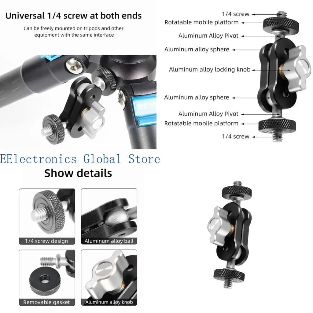 462B Support bracket for magic arm adapter with 1/4 interface for camera cage Accessories for