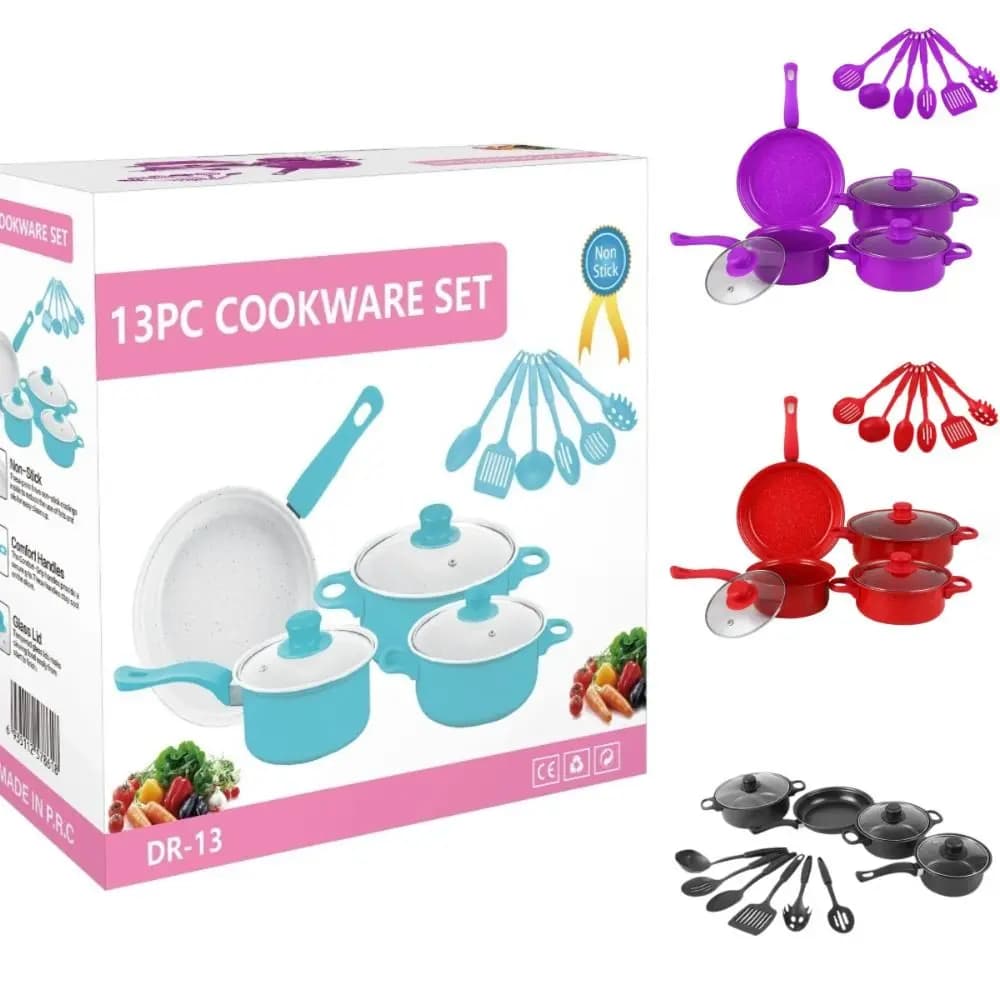 13 pieces durable set of non-stick pans Maifanstone multifunctional milk soup pan kitchen utensils for home use