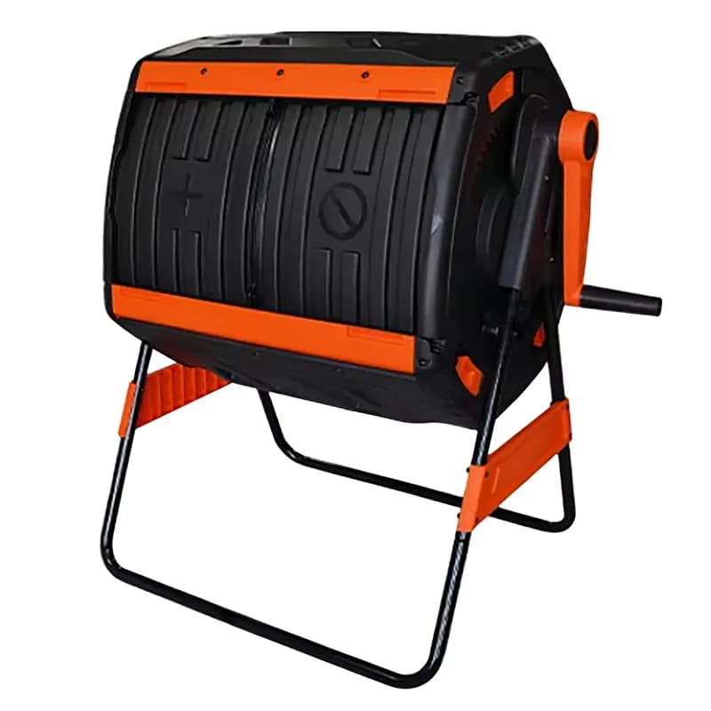 Nuovo Lancio: Composter Rotante da Esterno da 200L con Doppia Camera e Rullo per Compostaggio