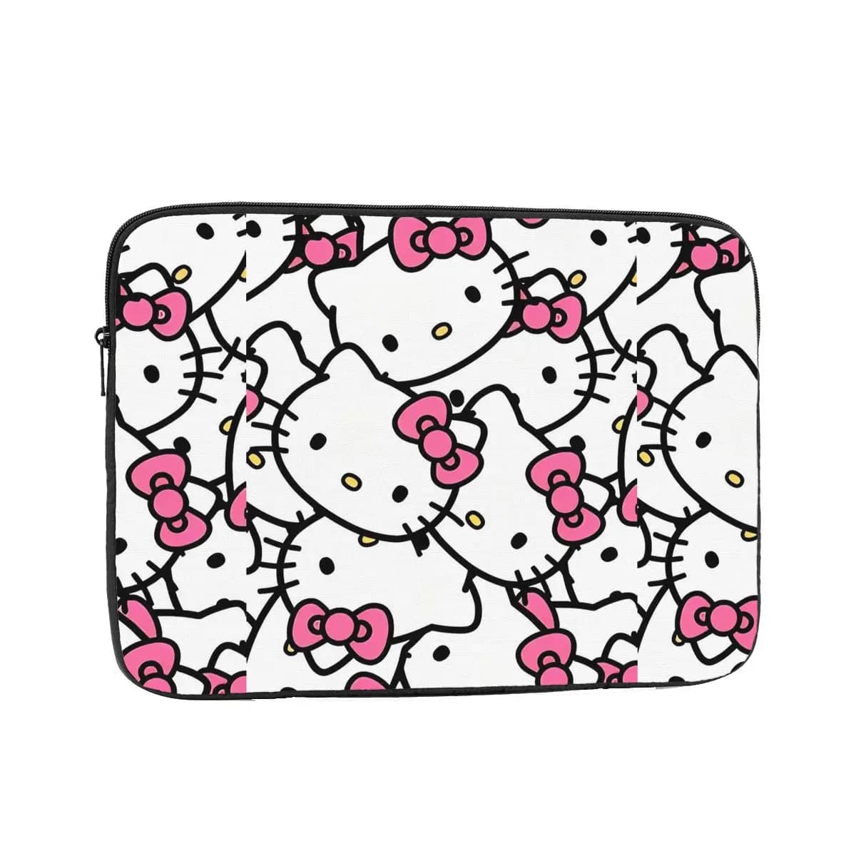 Custodia Protettiva per Laptop Hello Kitty da 12, 13, 15, 17 Pollici per MacBook Air Pro, Borsa per Notebook, Custodia Antiurto Kawaii Cartoon