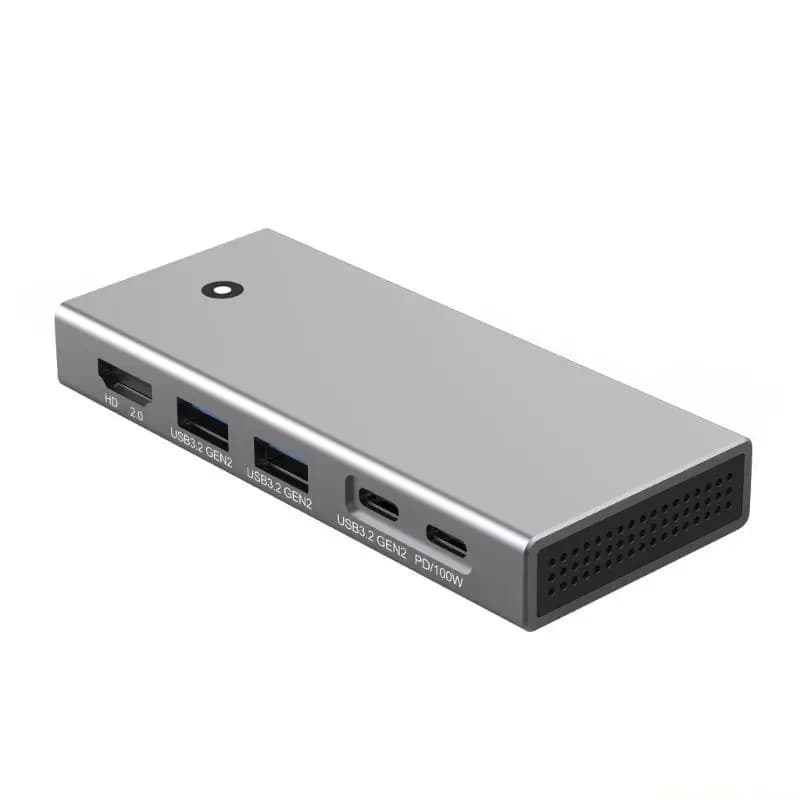 F62C M.2 Docking station TypeC a due protocolli PD100W USB3.2 10 Gbps Compatibile HDMI2.0