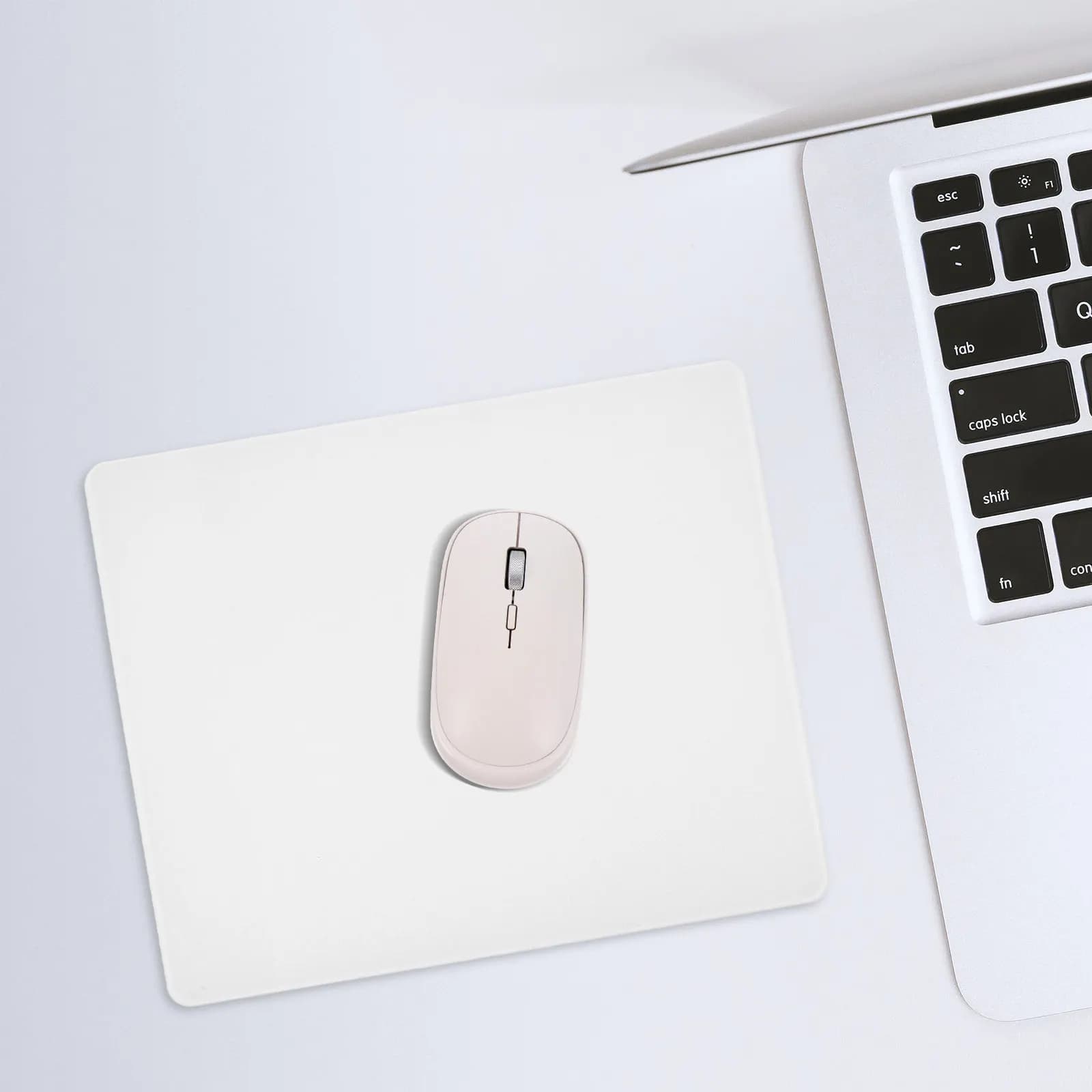 Tappetino per Mouse in Acrilico Antiscivolo, Superficie Liscia, Facile da Pulire, Protezione Stabile per Scrivania, per Gaming, Laptop, Scrivania Minimalista