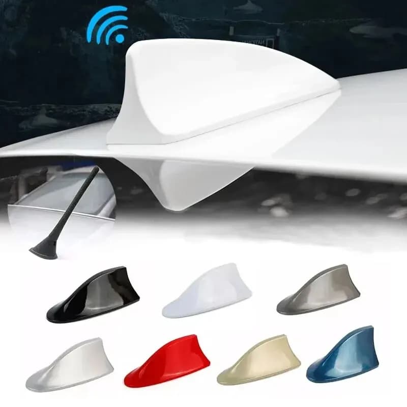 Antenna a Pinna di Squalo Universale per Auto, Decorazione Tetto, Protezione Segnale FM/AM, Adesivo per Styling Auto