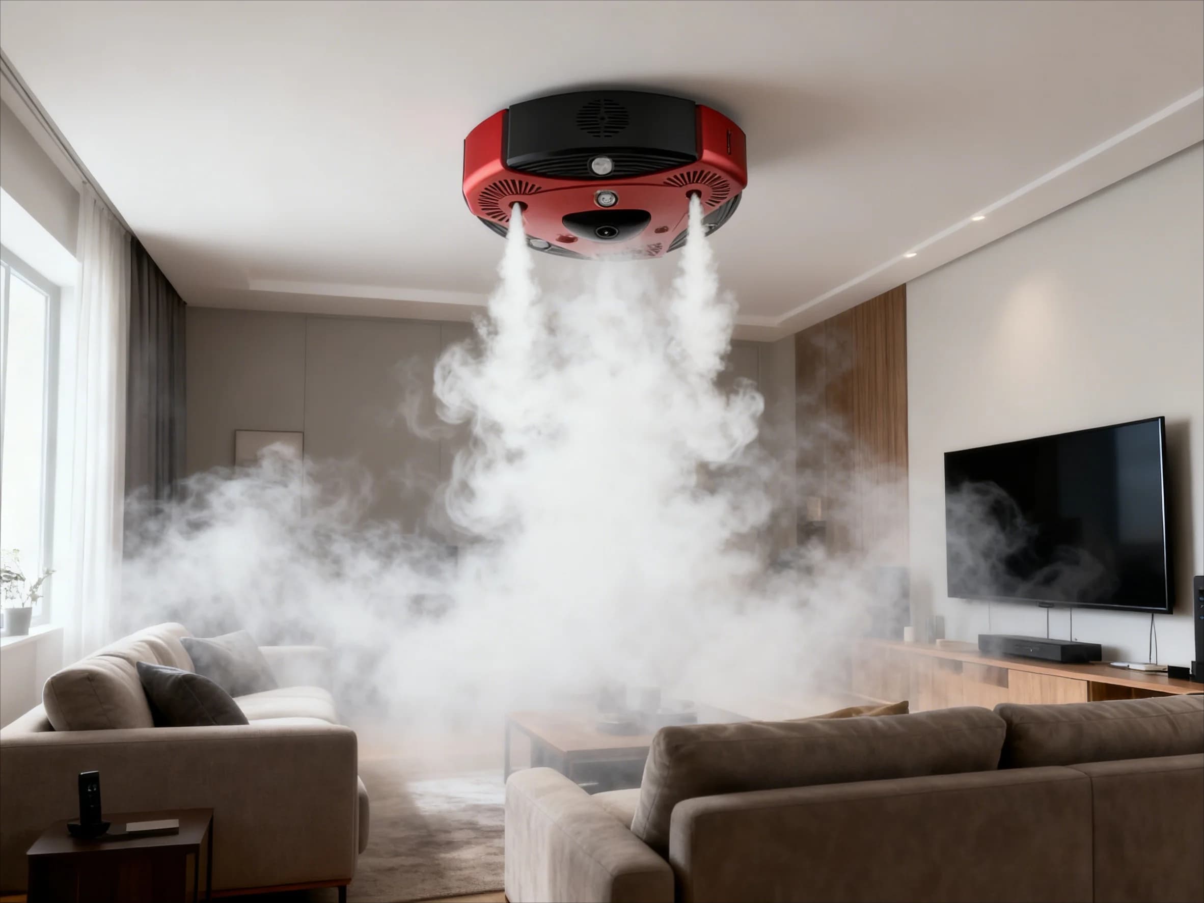 Sistema di telecamere CCTV con macchina del fumo, telecamera WiFi antifurto, attrezzatura protettiva per finestre e porte per prevenire intrusioni e furti