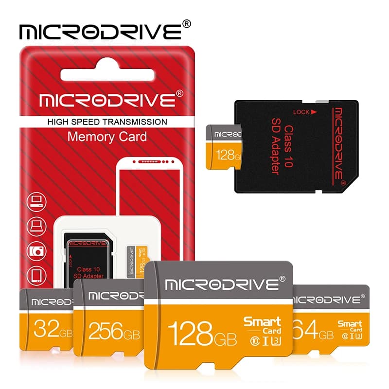 Scheda Micro TF/SD 128 GB Classe 10 Schede di memoria 16 GB 32 GB 64 GB 256 GB per scheda Mini TF del telefono Camare