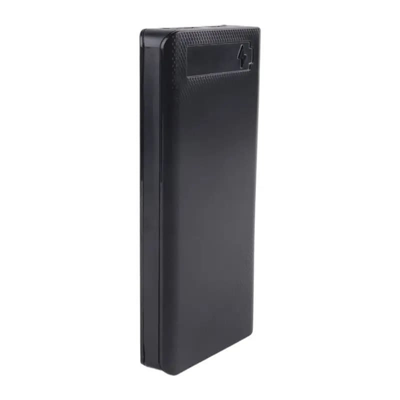 DIY Power Bank Case LCD Display Support 20000Mah LCD Display For 8X18650 Battery Black