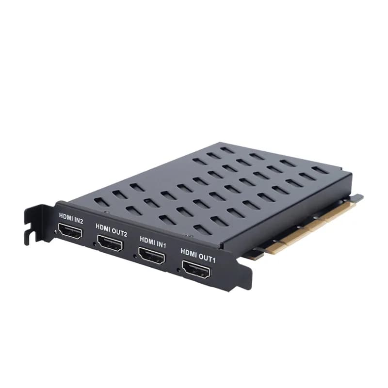 Scheda di acquisizione video HDMI 4K a 2 canali PCIe registrazione ad alta definizione integrata vmix guida multiposizione linux