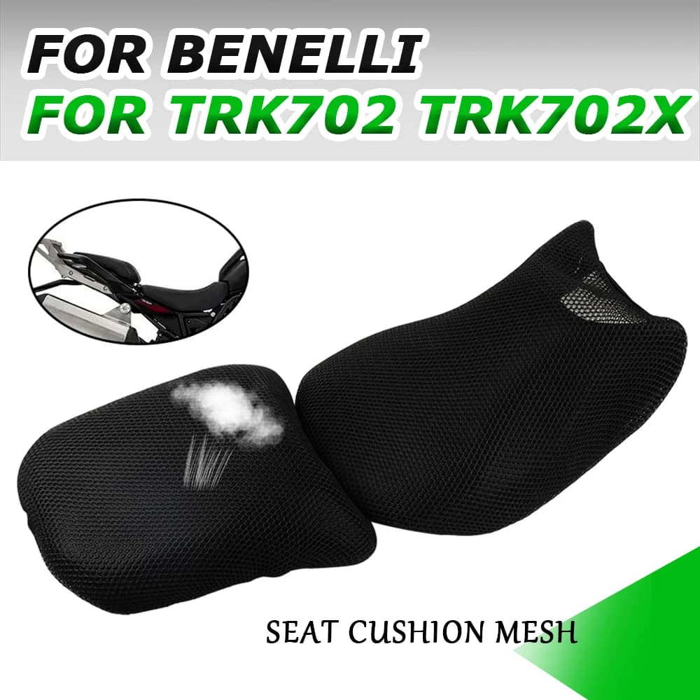 Moto Anteriore Posteriore 3D Maglia Coprisedile Isolamento termico Cuscino del Sedile Per Benelli TRK702 TRK702X TRK 702 X Avventura Accessori