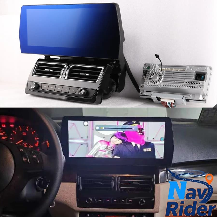 Per BMW Serie 3 E46 1999-2004 Stereo Lettore multimediale per auto Navigazione GPS DSP 12.3 "Schermo Android 10.25" LCD Cruscotto Cluster