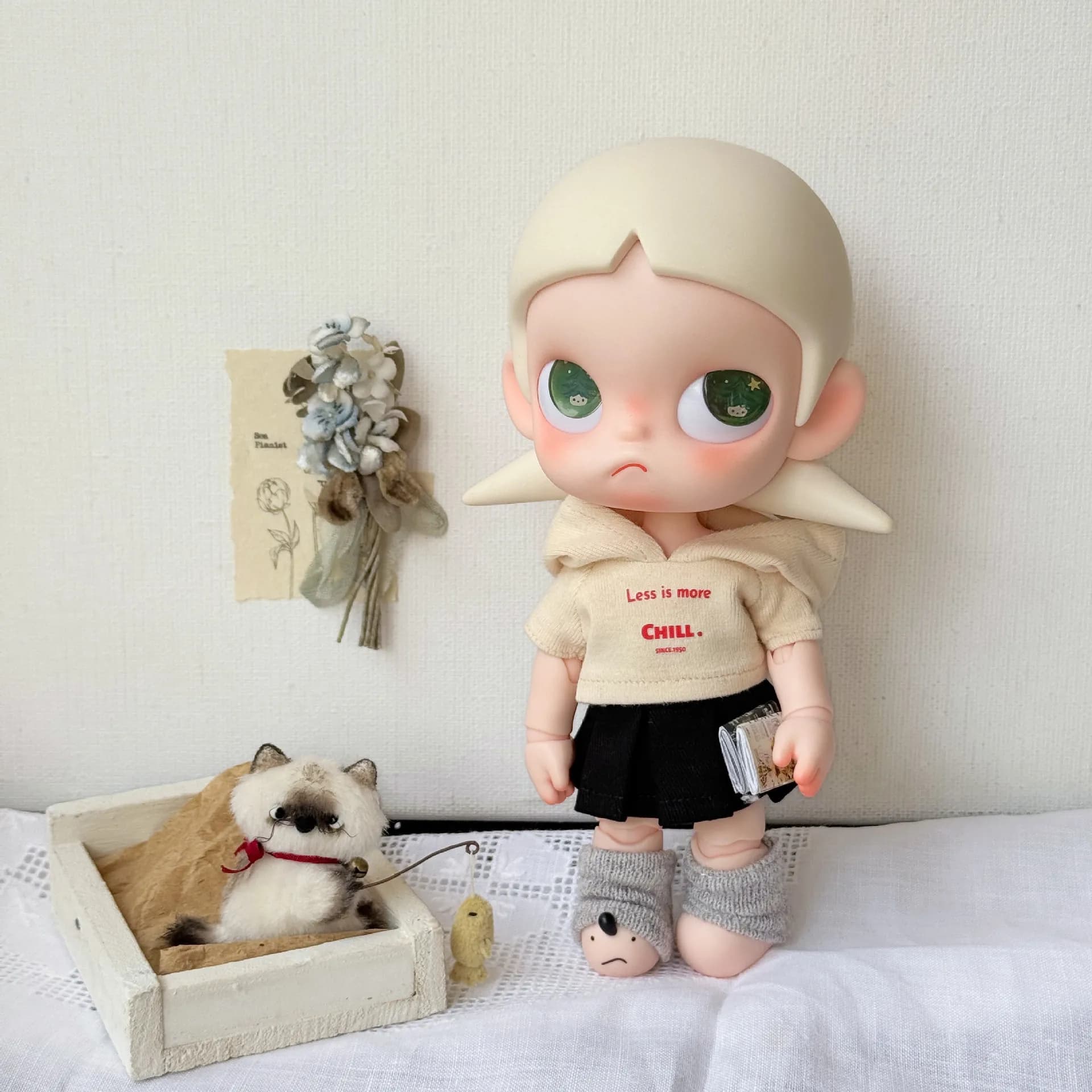 Abbigliamento Sportivo alla Moda per Bambole da 10 cm, Costume Casual con Felpa per Bambola Zsiga Labubu