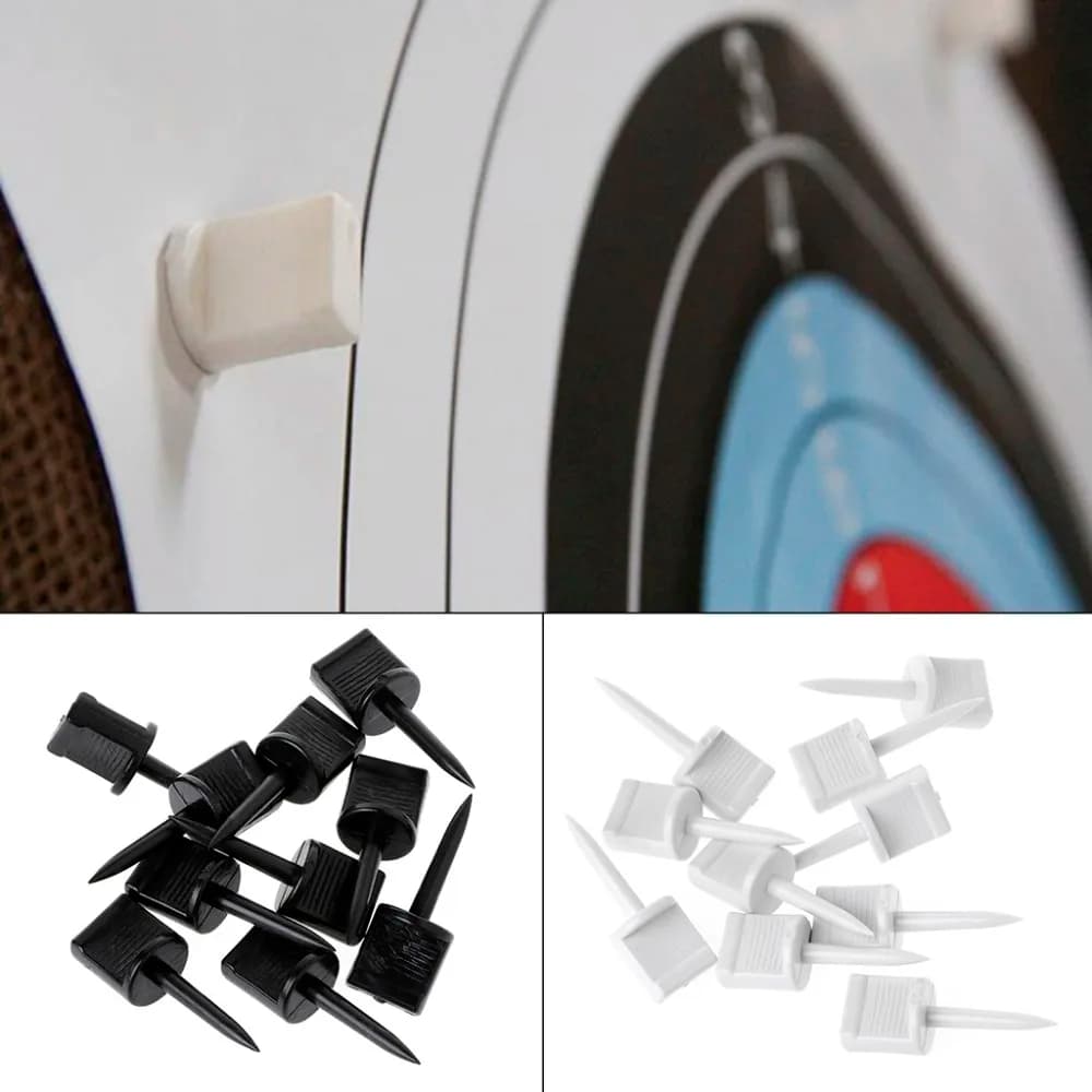 6 pezzi perni bersaglio da tiro tiro con l'arco chiodi da caccia mira fissa accessori professionali per frecce per arco composto da esterno