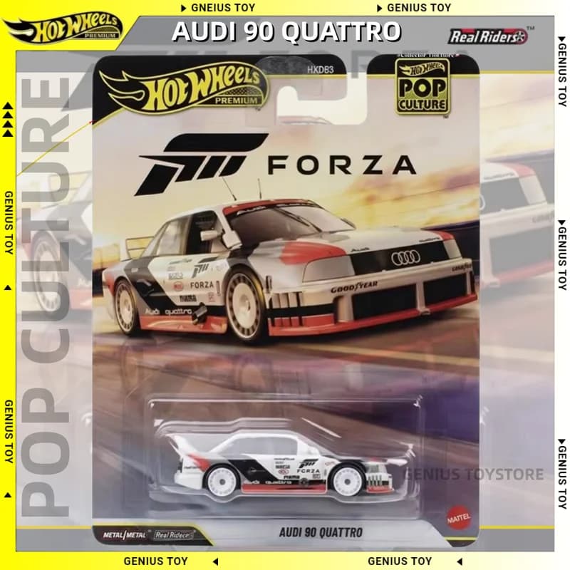 Hot Wheels Premium 2026 Pop Culture AUDI 90 QUATTRO FORZA 1:64 Modellino Auto in Metallo Pressofuso, Giocattoli da Collezione, Regali