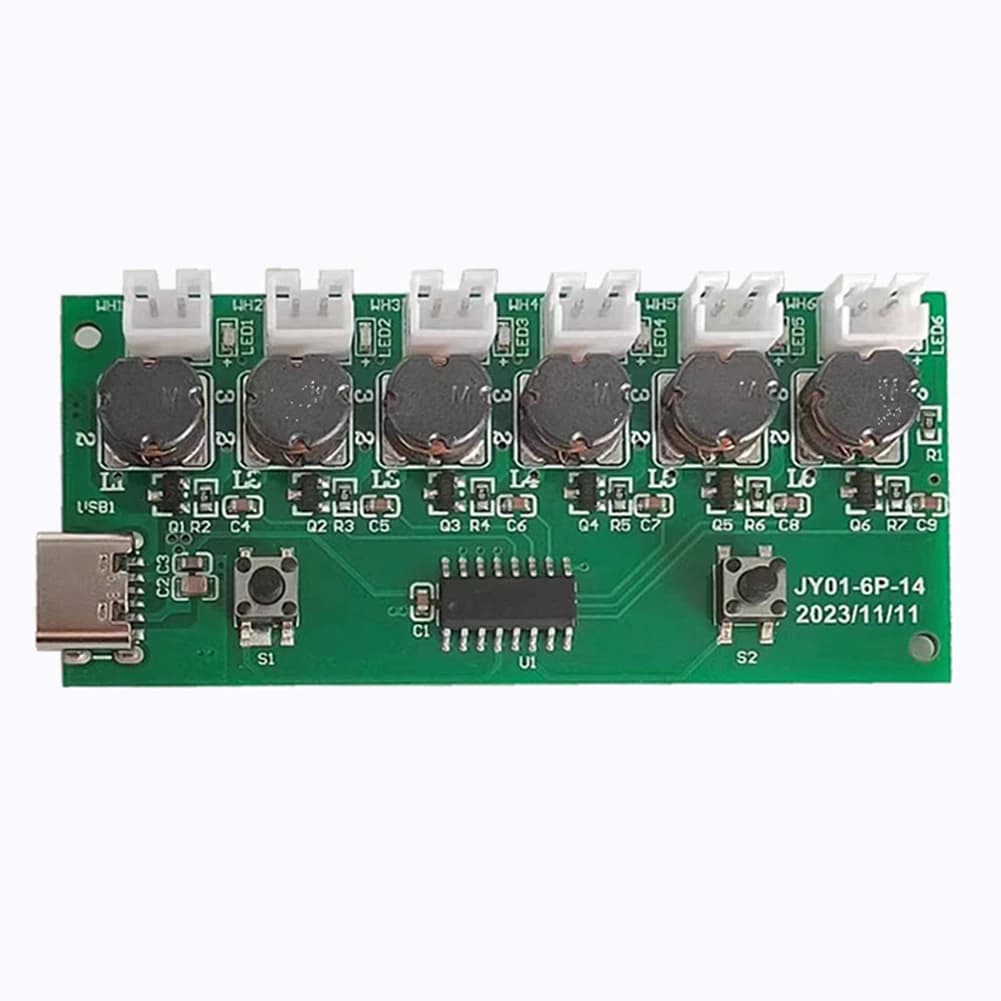Modulo umidificatore a sei spruzzi A23G, scheda di controllo atomizzatore, interfaccia USB, circuito driver atomizzatore, 10 pezzi