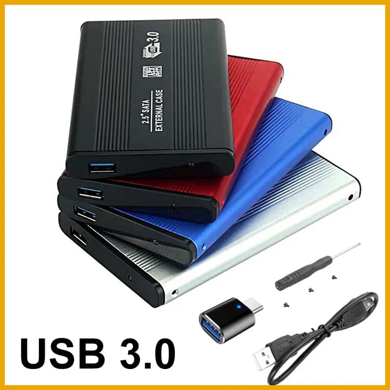 New 2026 2.5 Inch External HDD Case External Hard Drive HDD Enclosure Sata To Usb 3.0 Hard Drive Cases With USB3.0 Cable