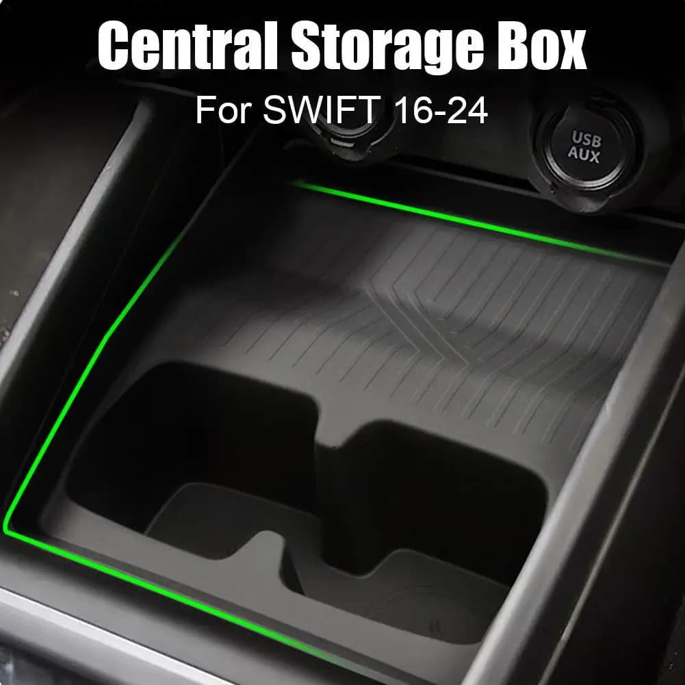 Adatto per 16-24 SWIFT portabicchieri in silicone Scatola portaoggetti per console centrale per auto Portabicchieri posteriore per console centrale sedile limitatore per bevande