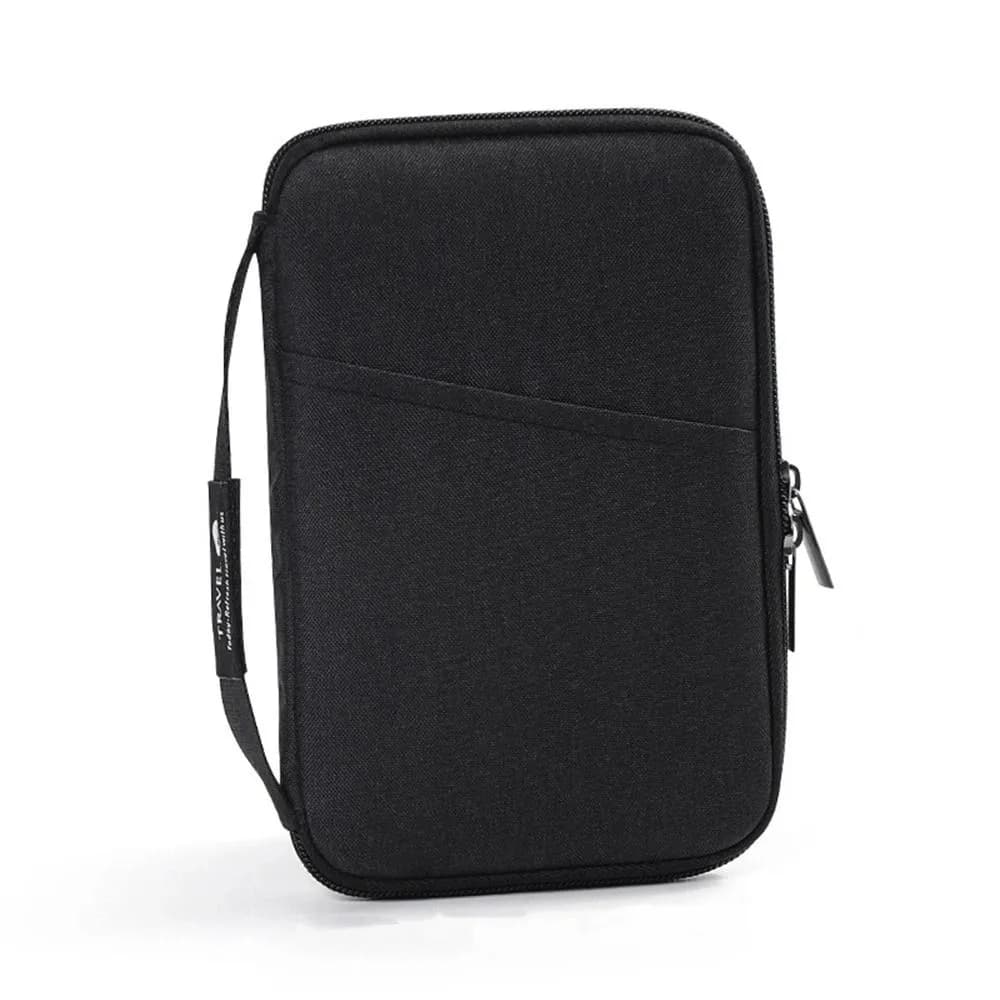 Accessori da Viaggio, Portafoglio da Viaggio, Porta Biglietti, Porta Passaporti Familiare in Tessuto OX, Custodia Protettiva per Passaporto con Cerniera, Porta Documenti
