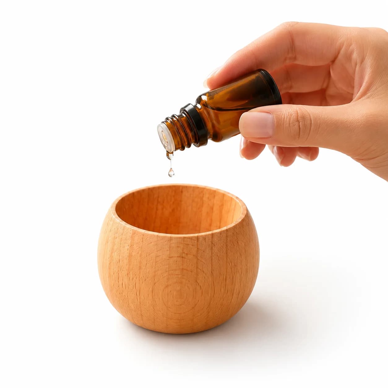 1pc Wooden Flower Diffuser Aromatherapy Decor Natural Wood Essential Oil Diffuser Fragrance Freshener Home Decoration