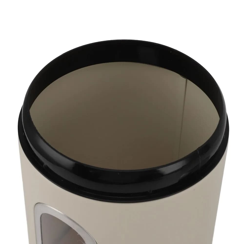 3PCS Durable Iron Kitchen Canisters Set s/m/l Beige/Black Food Storage Jars Airtight Container Set Kitchen Countertop