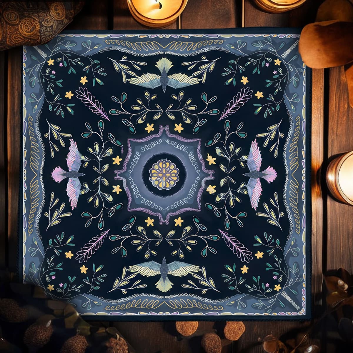 Hecate Goddess Tarot Tablecloth Tarot Spread Witch Altar Cloth For Tarot Readings Divination Pendulum Ritual Mat Board Game Pad