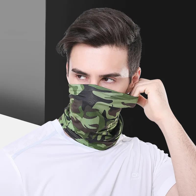 Sciarpa Traspirante in Seta Ghiaccio con Protezione Solare, Sciarpa Magica per Viso e Collo, Maschera da Ciclismo, Copricapo Sportivo Traspirante per Pesca all'Aperto