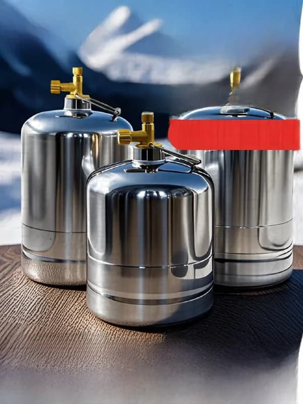 Fornello Portatile da Campeggio con Bombola di Gas in Acciaio Inox 304 Antiesplosione per Barbecue