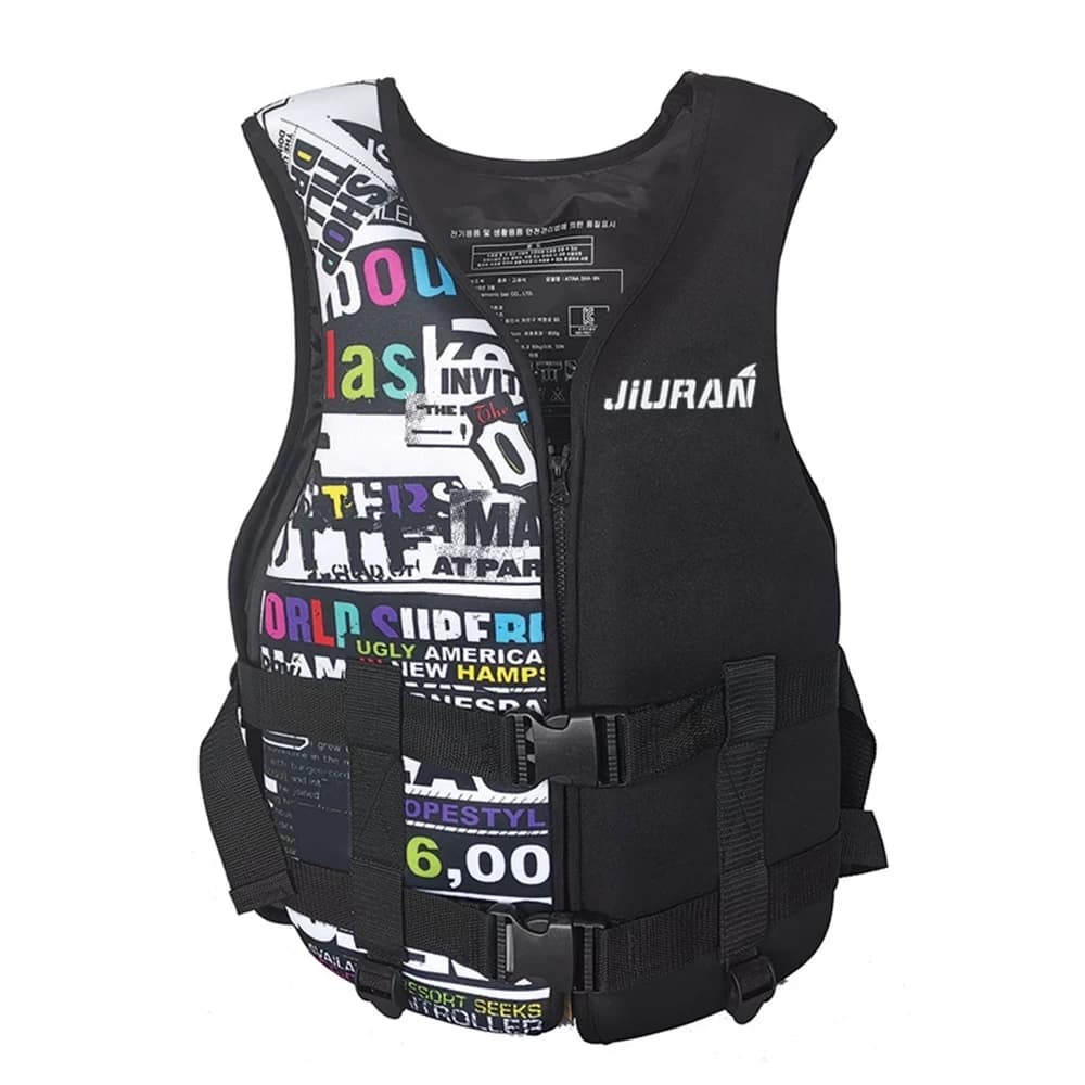 Giubbotto di salvataggio in Neoprene giubbotto di galleggiamento professionale nuoto Surf zattera Kayak pesca sci Drifiting salvataggio in acqua giubbotto di salvataggio di sicurezza