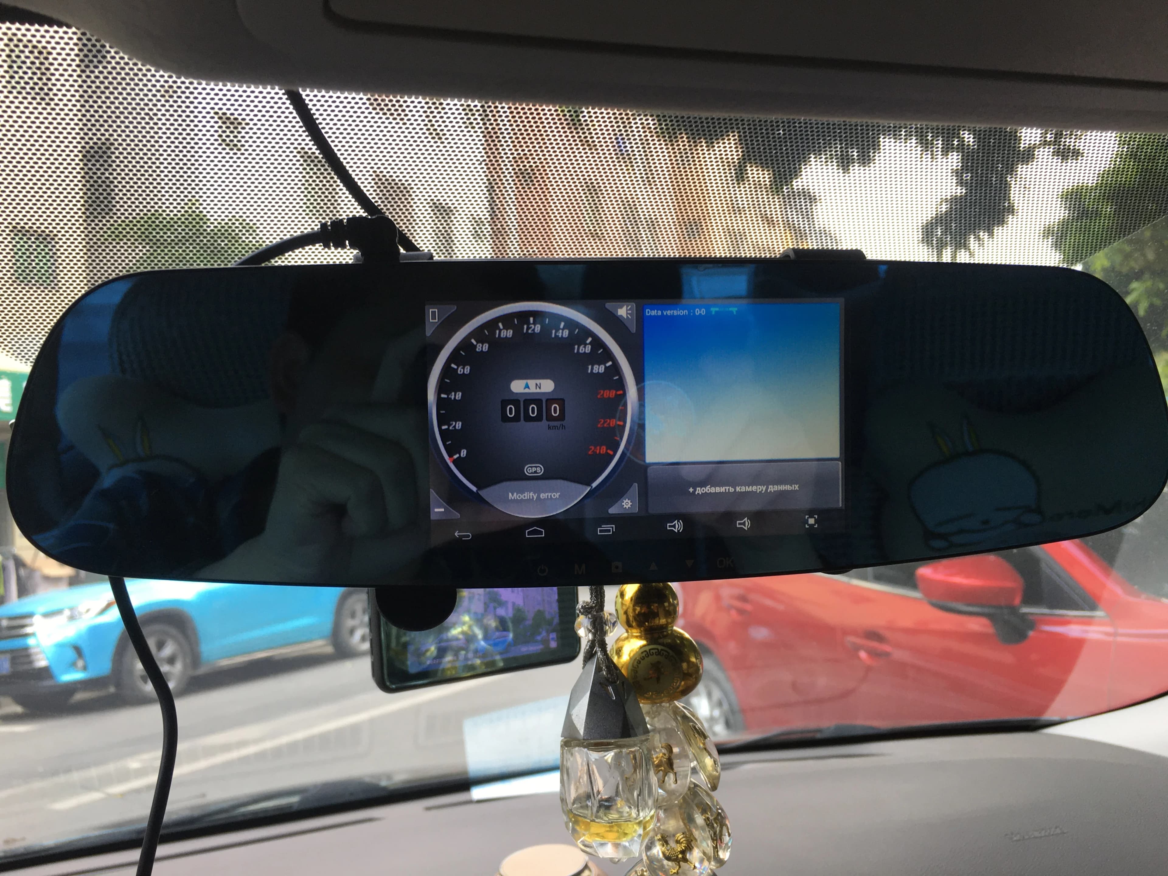 Auto Reaview Specchio GPS 5.0 "IPS Dash Cam Registratore Anti Rivelatore Laser X K Ka Ku VGR Dul obiettivo Auto DVR Videocamera Videoregistratore