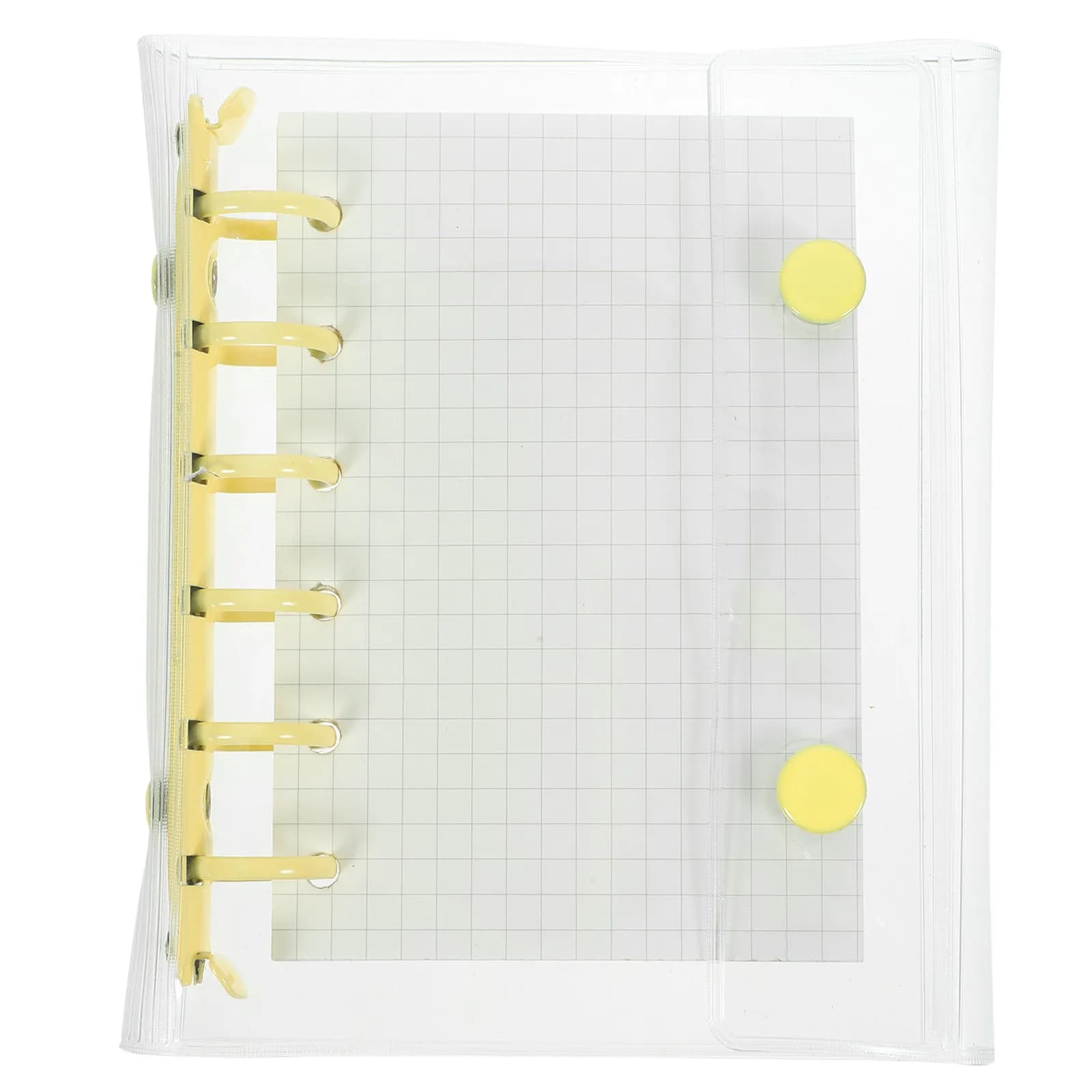 Mini Quaderno a Fogli Mobili Creativo con Chiusura Trasparente, Blocco Note Staccabile, Agenda, Diario, Scrapbook Carino per Registrazione Viaggi e Pianificazione