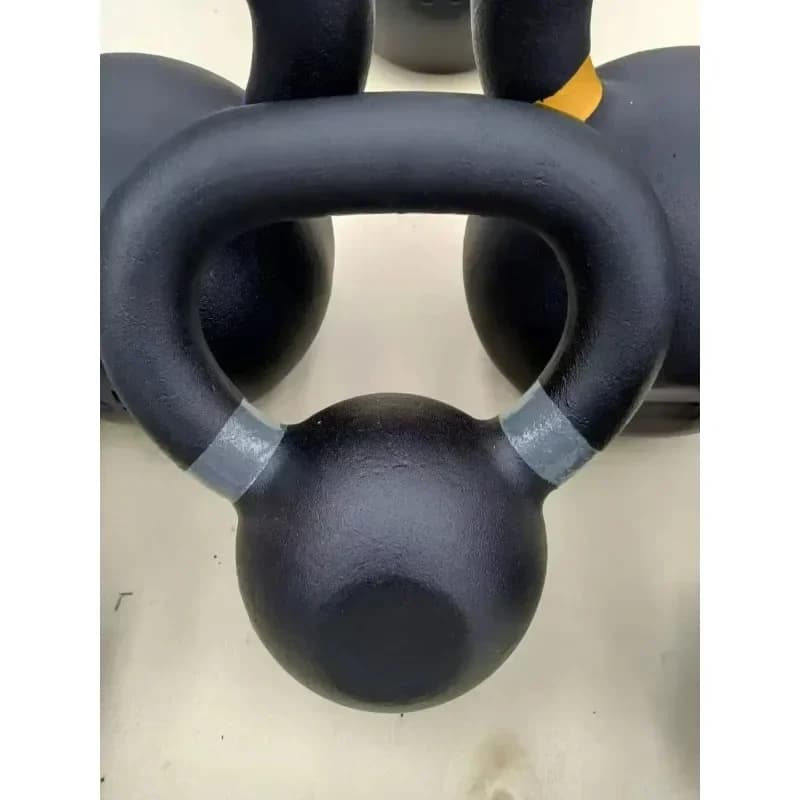 Powder Coated Cast Iron Kettlebell Durable Finish For Home Gym Full Body Exercise And Strength Training Hot Sale