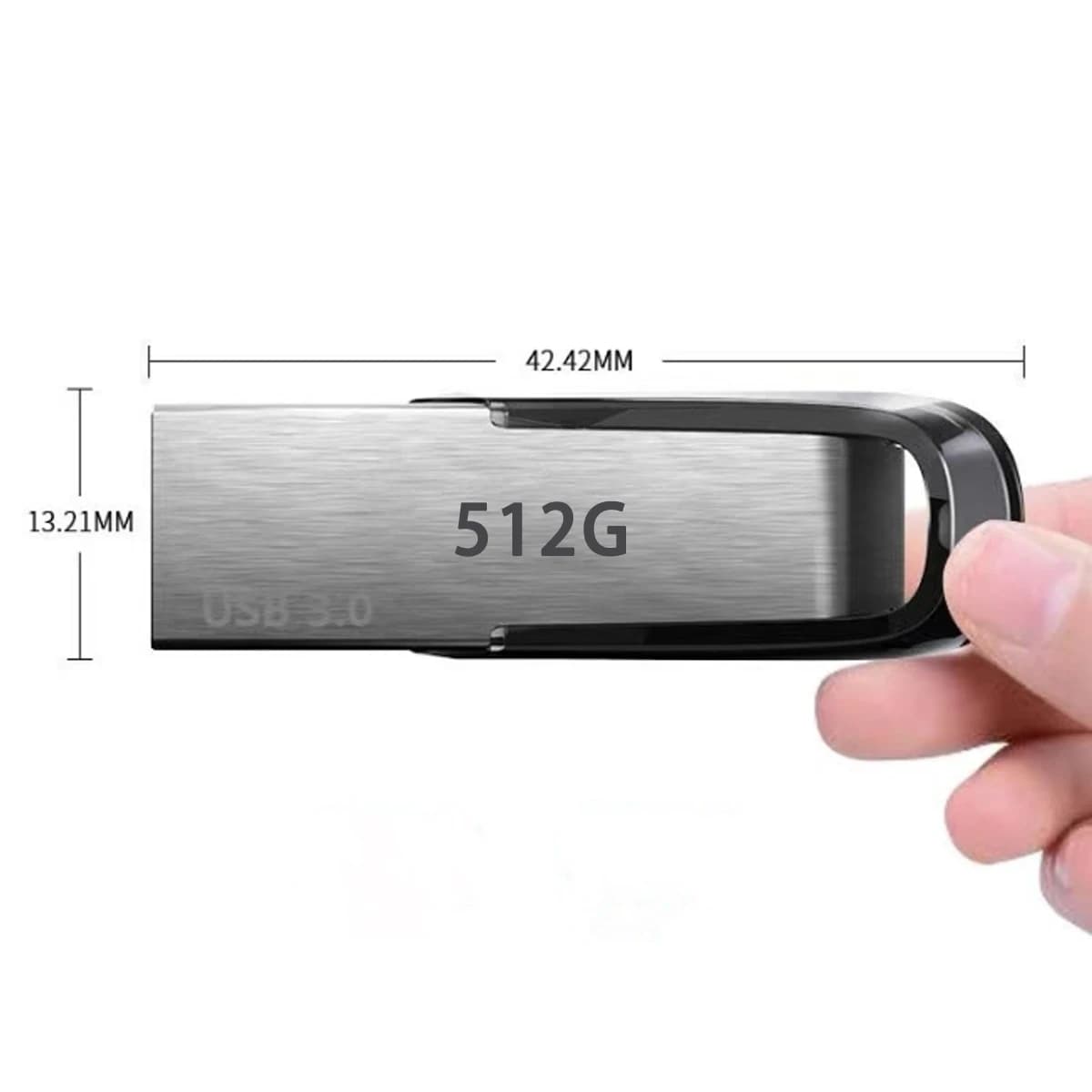 Chiavetta USB 3.0 Ultra Flair da 512 GB - SDCZ73-512G-G46, nera