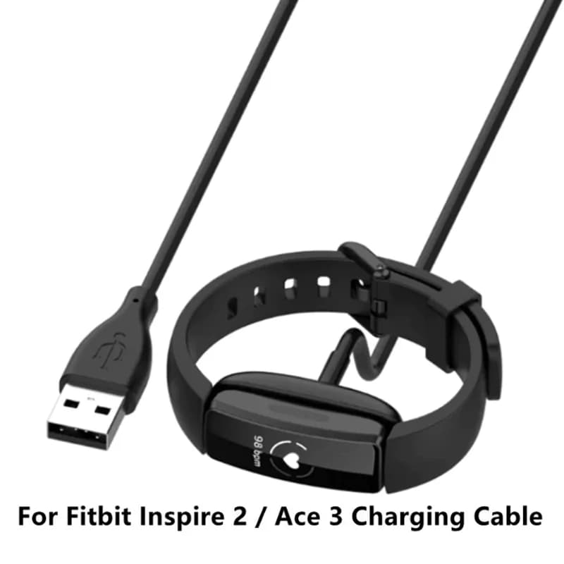 Per Fitbit Inspire 2 Caricatore USB Caricatore per orologio intelligente Caricatore rapido Caricatore sostitutivo per fitness tracker 3,3 piedi
