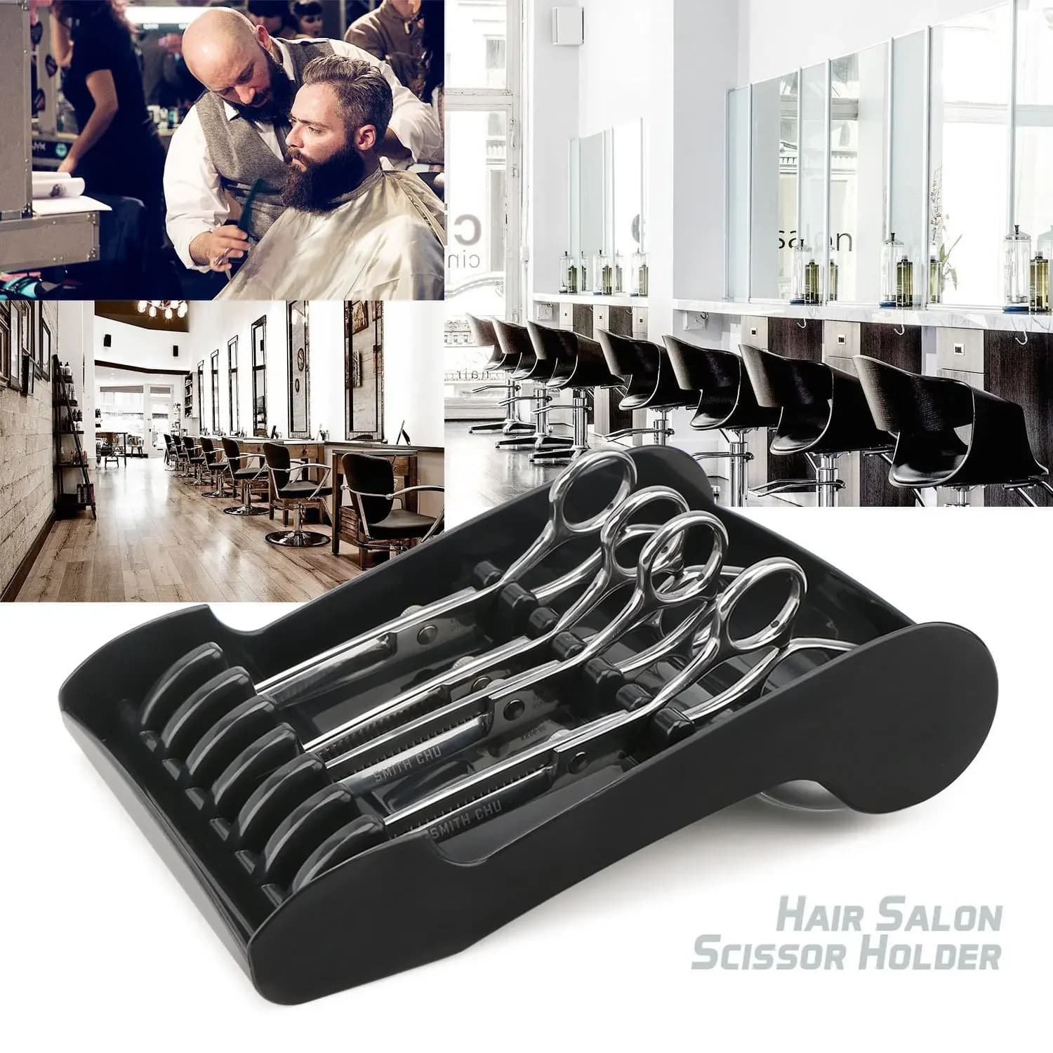 1Pc Hairdressing Scissor Stand Holder Professional HairCutting Scissors Rack for Stylist Scissors Organizer Storage Styling Tool