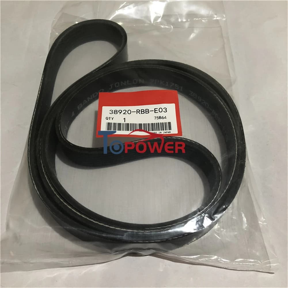 Cinghia del ventilatore della serpentina dell'oem for for per Honda Acura 2007-2009 CR-V 2004-2008 TSX 2.4L 38920RBBE03