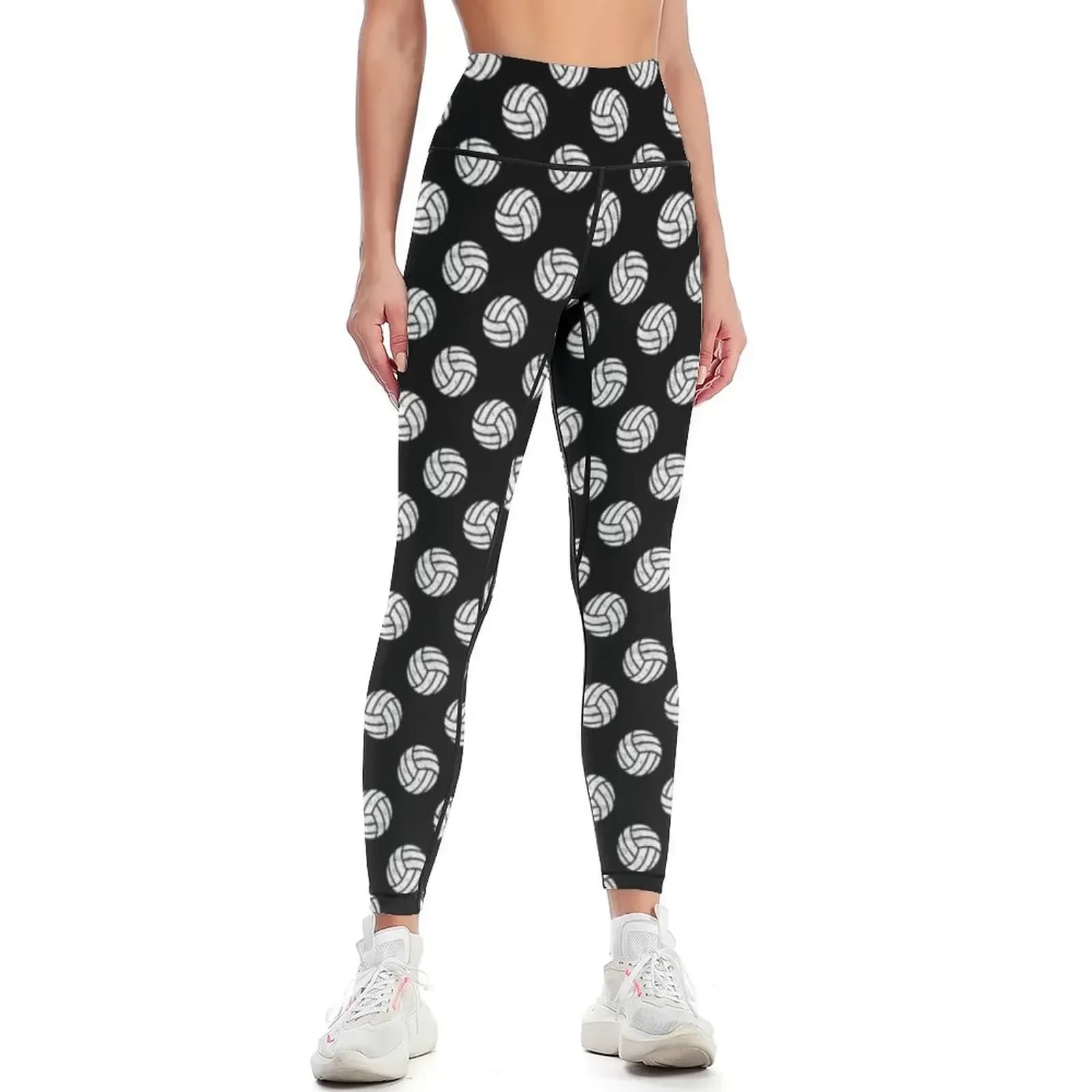 Leggings da donna effetto neon distressed per beach volley, joggers, pantaloni da palestra, collant sportivi da donna