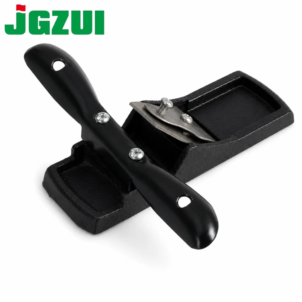 JGZUI Adjustable Iron Hand Plane Wood Working Hand Push Planer for Solid Wood Board Trimming Edge Smoothing Carpenter Hand Tool