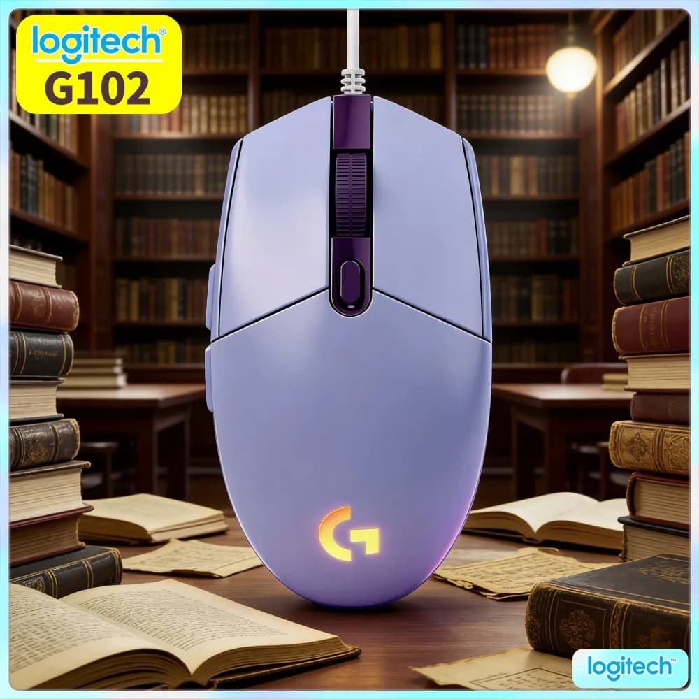 Logitech G102 Prodigy Gaming Mouse,Easy Surface Cleanup,Wet Cloth Remove Dust Oil Stain Conveniently