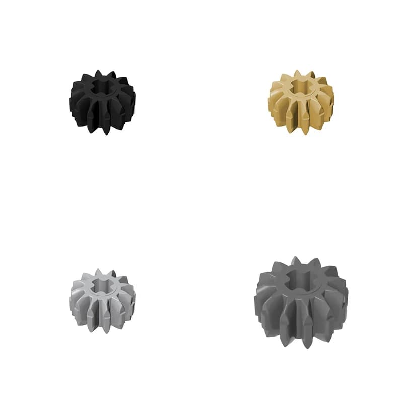 100 pz. 32270 Ingranaggio a 12 denti a doppia conica, mattoncini modulari GBC sfusi per set MOC tecnici, blocchi da costruzione giocattolo