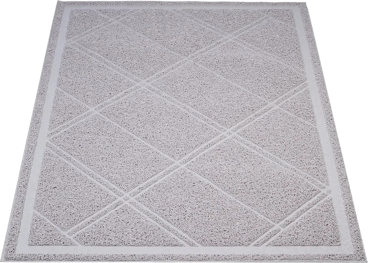 Tappetino impermeabile per lettiera per gatti, 24x35 pollici, grigio - Minimizza il disordine e protegge i pavimenti