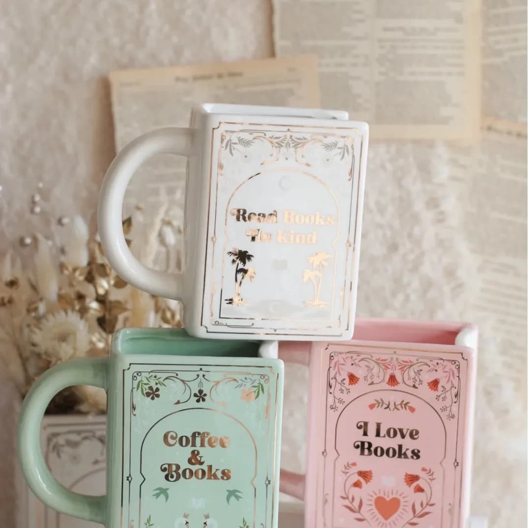 Book Shaped Ceramic Mug With Handle Creative Book Design Coffee Cup Home Office Tabletop Afternoon Tea Decor Gift